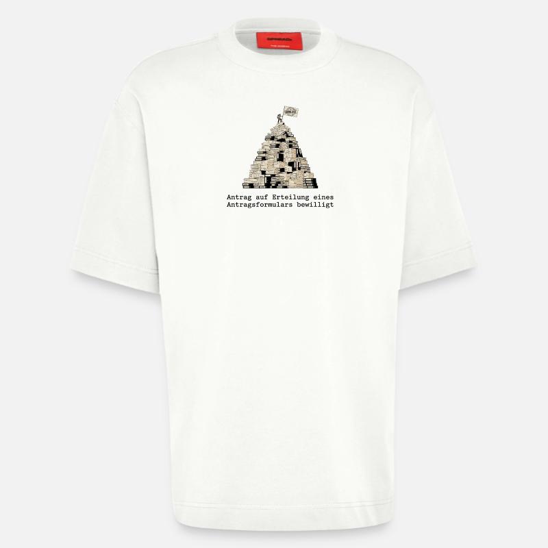 Demande de formulaire de demande - T-shirt bio épais oversize fabriqué en UE - OFF WHITE