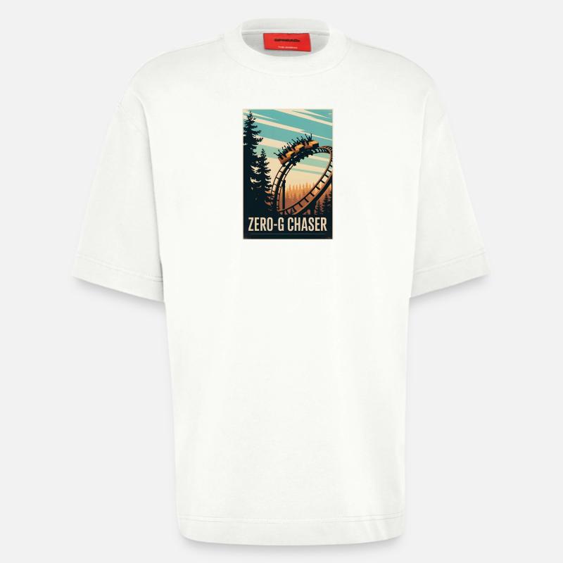 Zero-G Jäger | Achterbahn Thrill - Heavyweight T-Shirt - made by SPREAD  - OFF WHITE