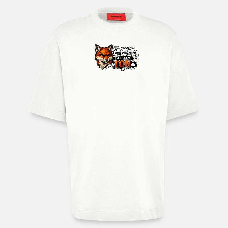 Fuchs freches Statement - Heavyweight T-Shirt - made by SPREAD - OFF WHITE