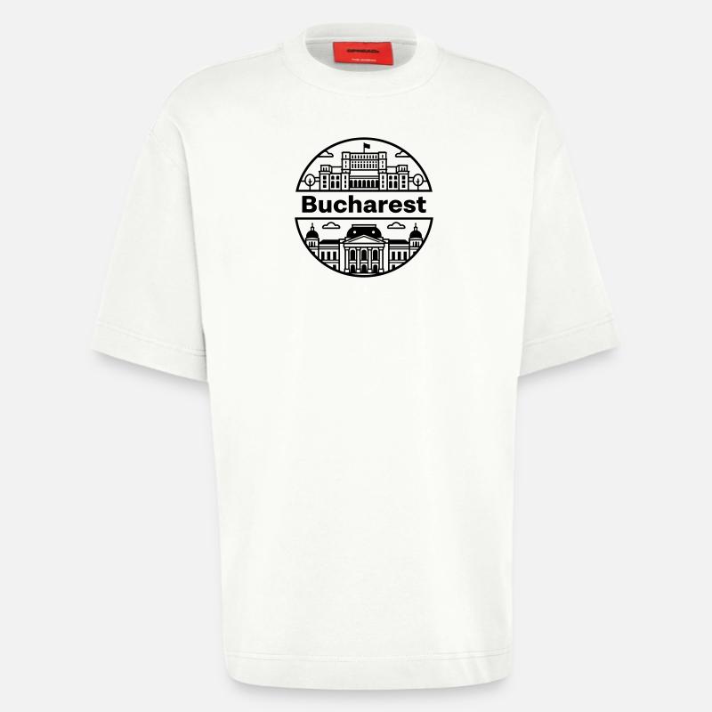 Bucharest - Heavyweight T-Shirt - made by SPREAD  - OFF WHITE