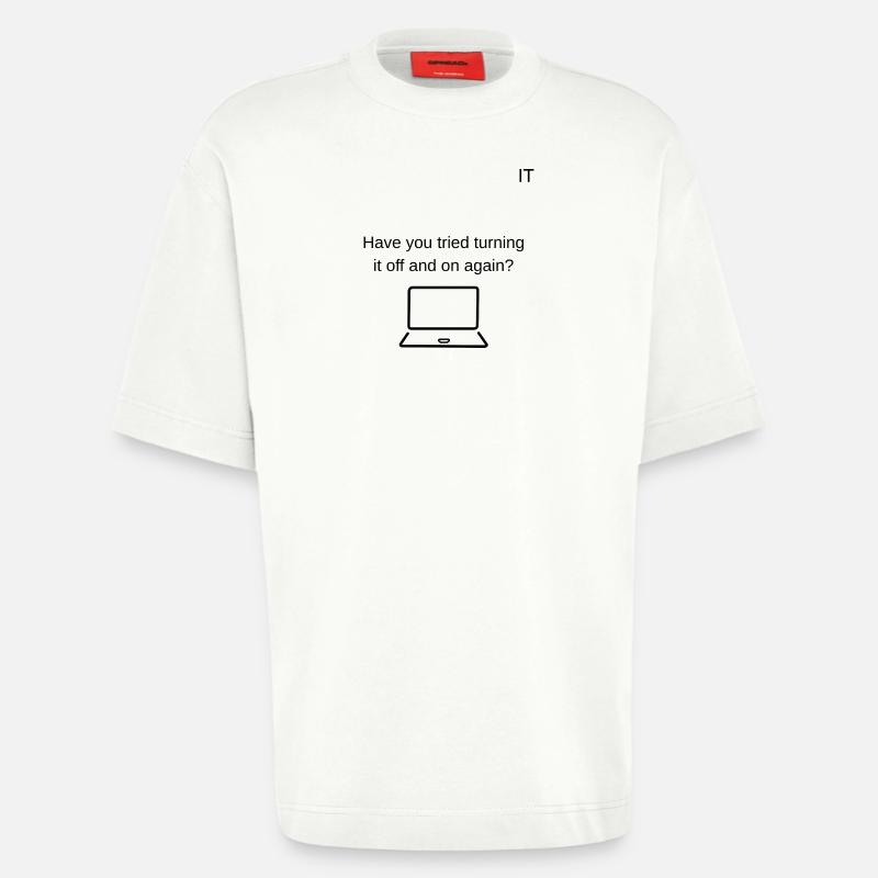 Technischer Support - Heavyweight T-Shirt - made by SPREAD - OFF WHITE