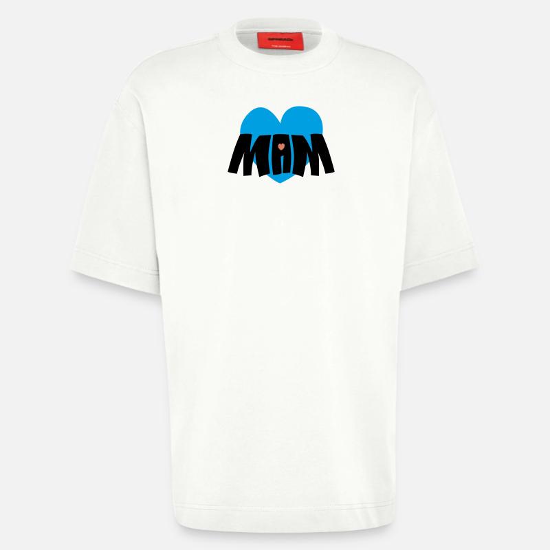 Mama-Herz - Heavyweight T-Shirt - made by SPREAD - OFF WHITE
