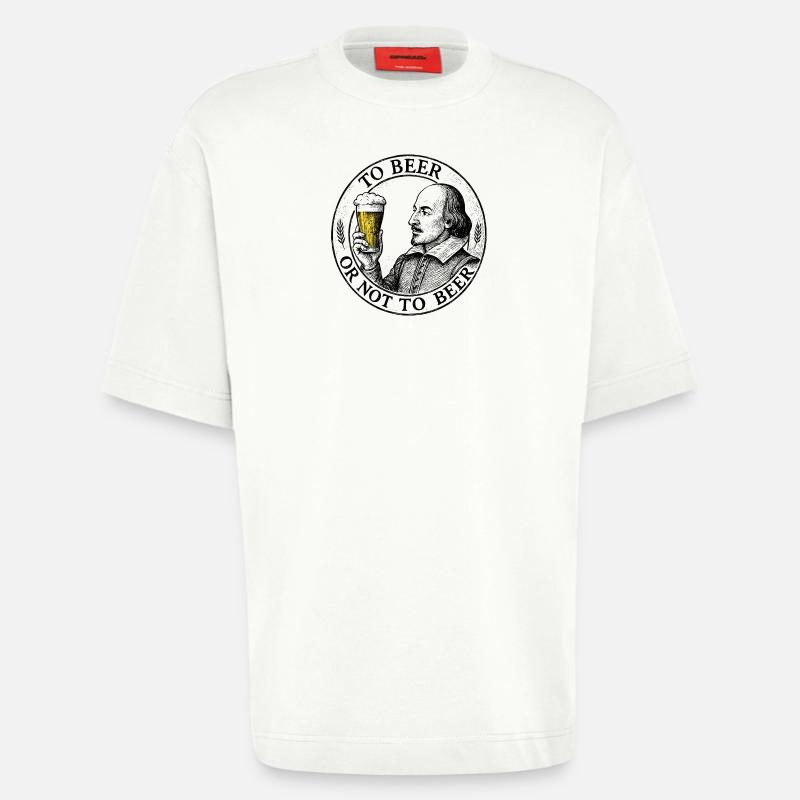 Bier oder nicht Bier - Heavyweight T-Shirt - made by SPREAD - OFF WHITE