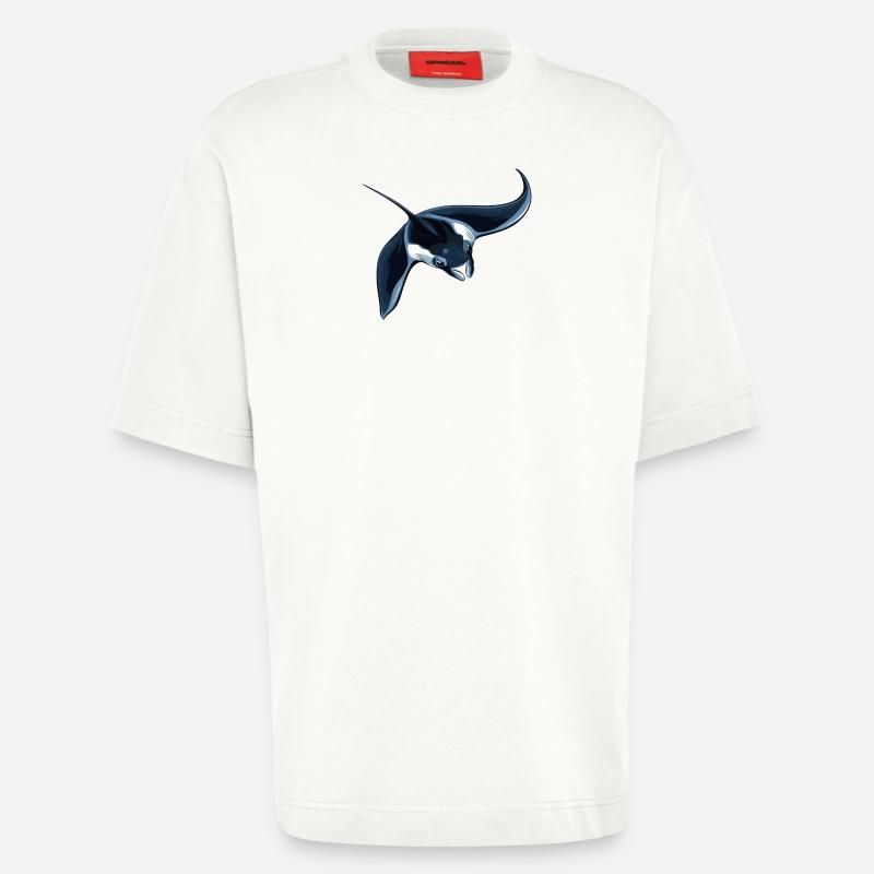 Rochen Mantarochen - Heavyweight T-Shirt - made by SPREAD - OFF WHITE