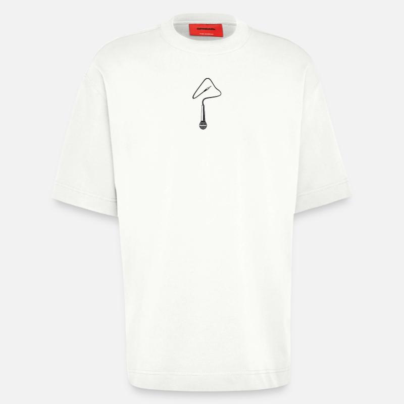 micro - T-shirt bio épais oversize fabriqué en UE - OFF WHITE