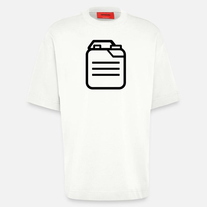 bidon  - T-shirt bio épais oversize fabriqué en UE - OFF WHITE