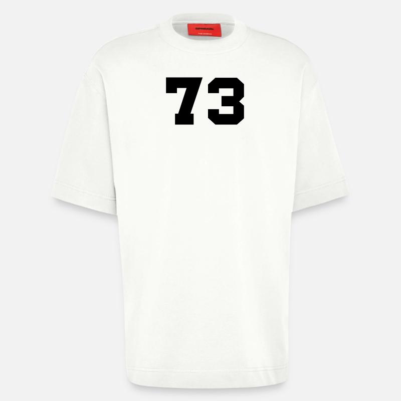 73- - T-shirt bio épais oversize fabriqué en UE - OFF WHITE