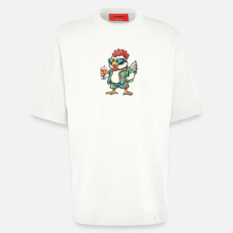 Igel Comic Sommer - Heavyweight T-Shirt - made by SPREAD - OFF WHITE