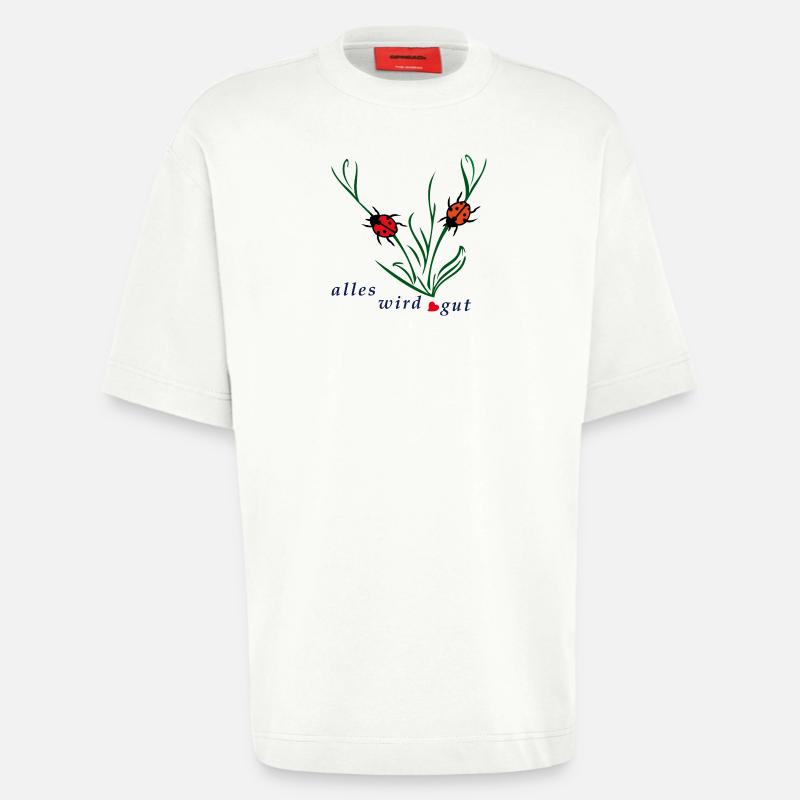 Alles wird gut - Heavyweight T-Shirt - made by SPREAD - OFF WHITE