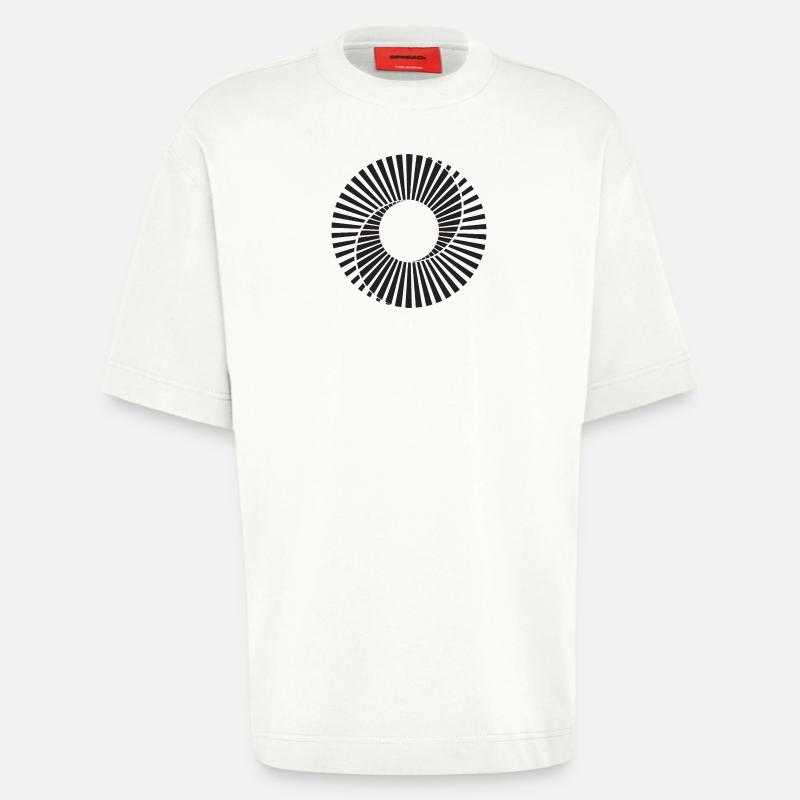 Scanimation-Spiraldesign - Heavyweight T-Shirt - made by SPREAD  - OFF WHITE