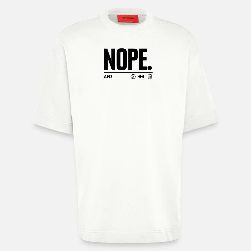 NON AfD - T-shirt bio épais oversize fabriqué en UE - OFF WHITE