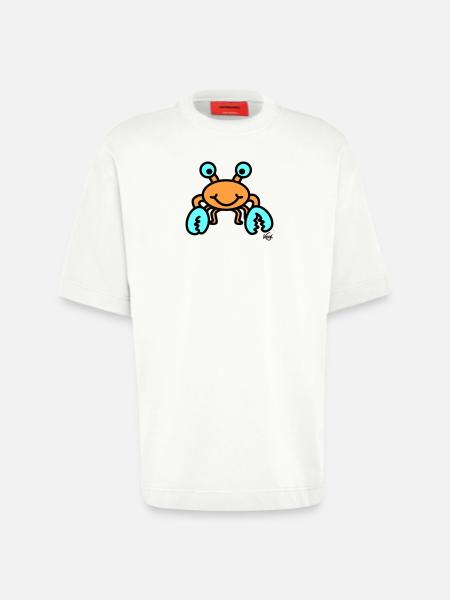Krebs groß - Heavyweight T-Shirt - made by SPREAD - OFF WHITE