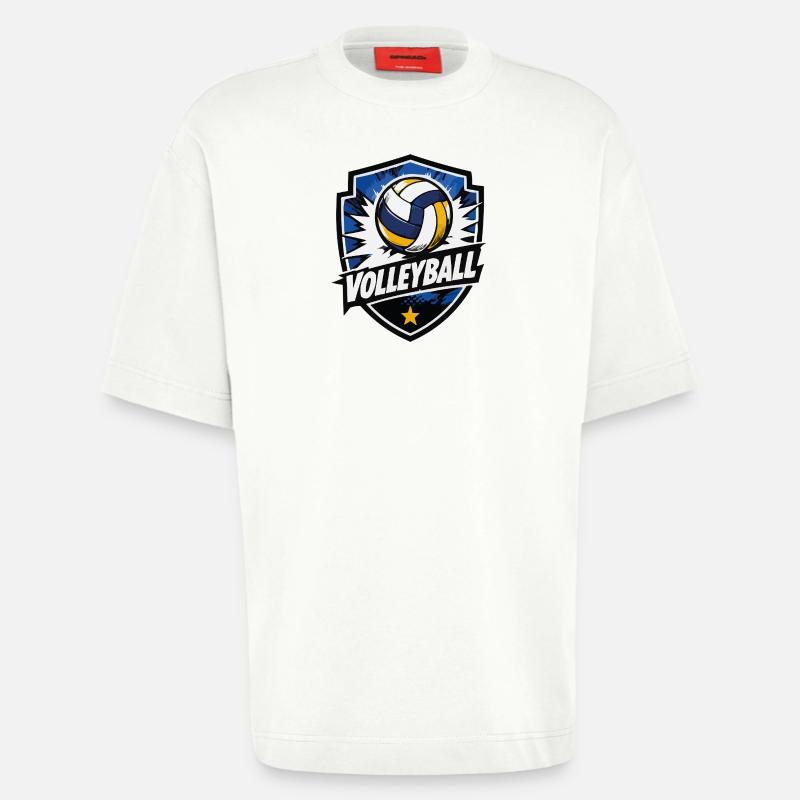 Volleyball Shield Dynamik - Heavyweight T-Shirt - made by SPREAD  - OFF WHITE