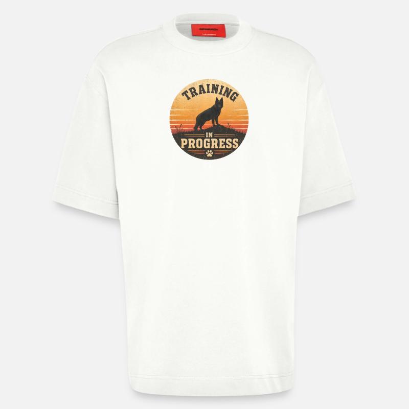 Training in Progress - Heavyweight T-Shirt - made by SPREAD - OFF WHITE