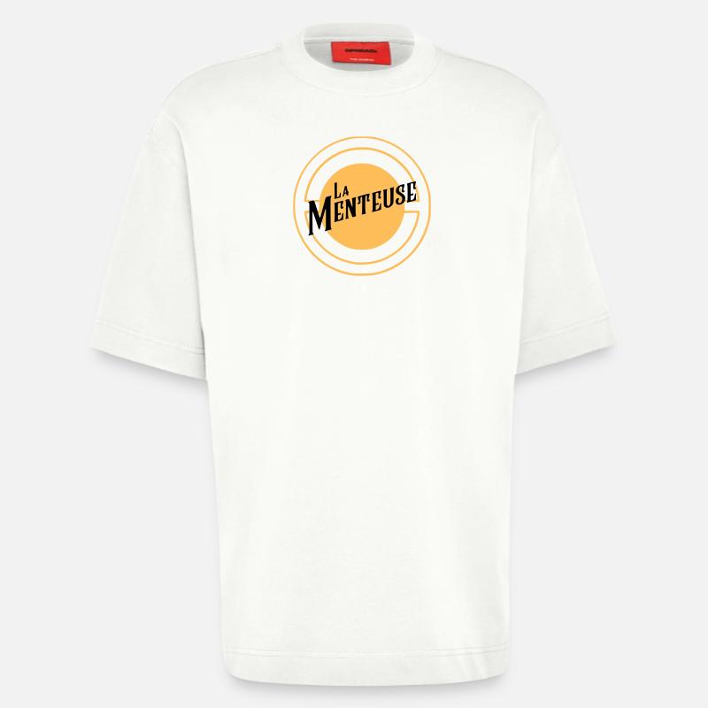 La Menteuse - T-shirt bio épais oversize fabriqué en UE - OFF WHITE