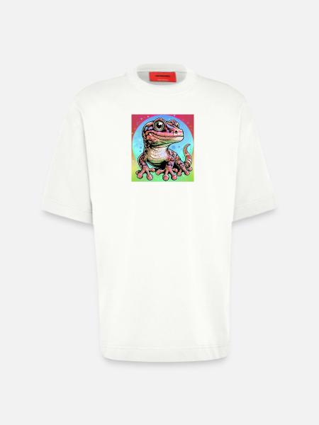Gecko - Heavyweight T-Shirt - made by SPREAD - OFF WHITE