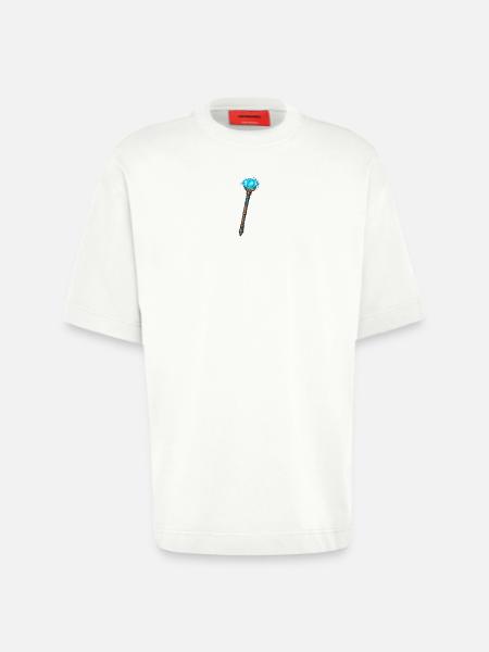 Magischer Kristallstab Blau - Heavyweight T-Shirt - made by SPREAD  - OFF WHITE