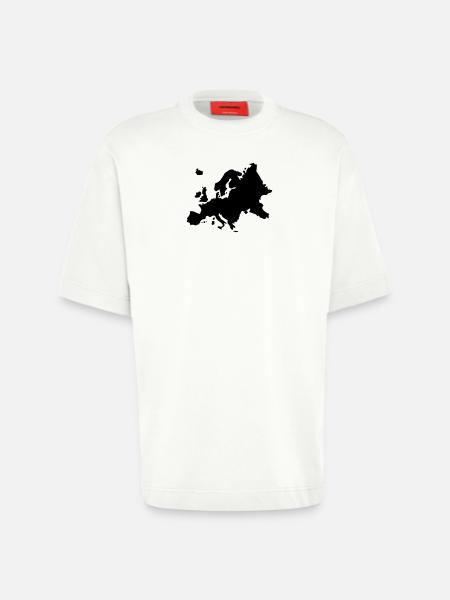 L'Europe - T-shirt bio épais oversize fabriqué en UE - OFF WHITE
