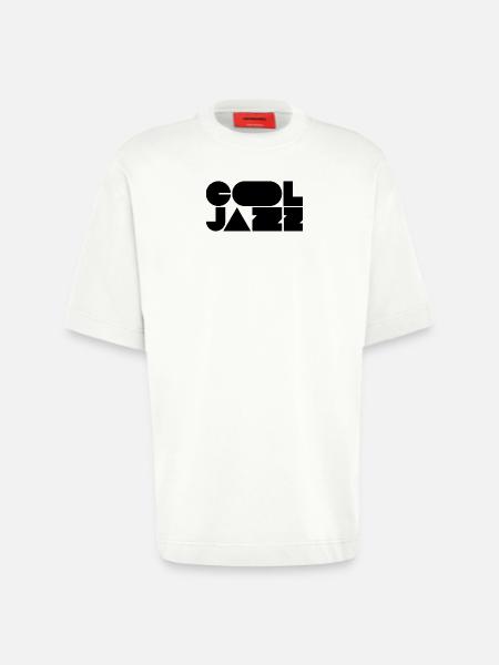 Bold cool jazz logo design - Heavyweight T-Shirt - made by SPREAD  - OFF WHITE