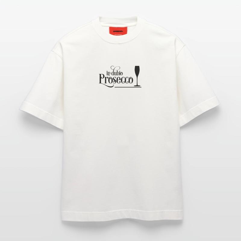Prosecco T-shirt bio épais oversize fabriqué en UE