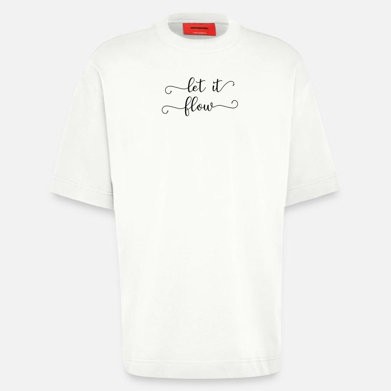 let it flow - Heavyweight T-Shirt - made by SPREAD - OFF WHITE