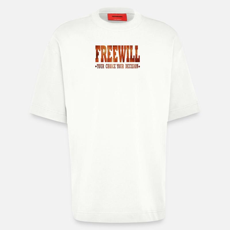 FreeWill - Heavyweight T-Shirt - made by SPREAD  - OFF WHITE