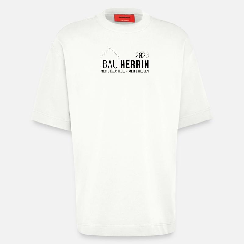 Client. My construction site - MY rules - Heavyweight T-Shirt - made by SPREAD  - OFF WHITE