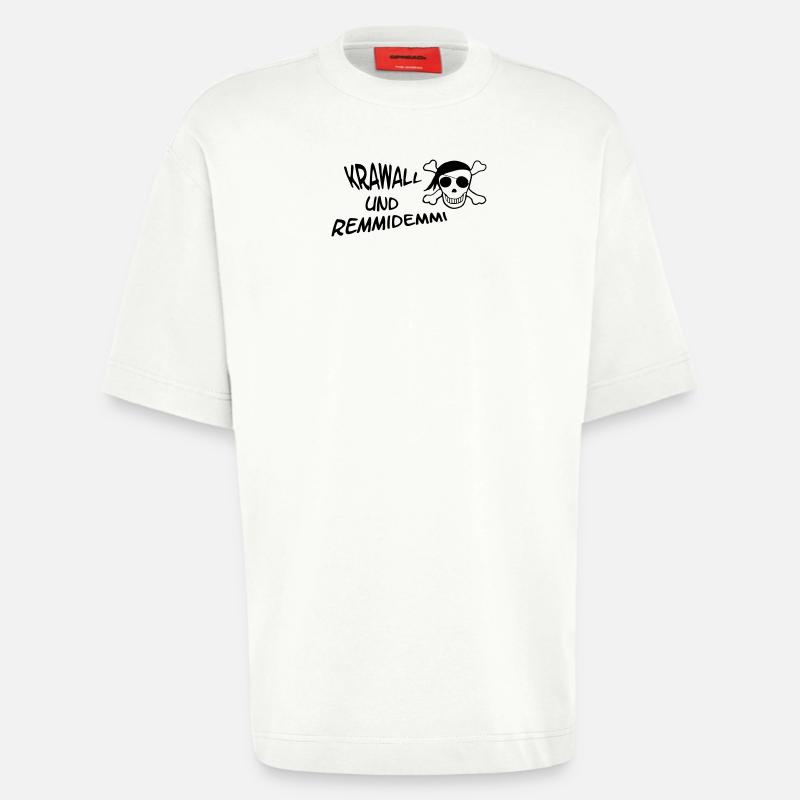 Krawall und Remmidemmi - Heavyweight T-Shirt - made by SPREAD - OFF WHITE