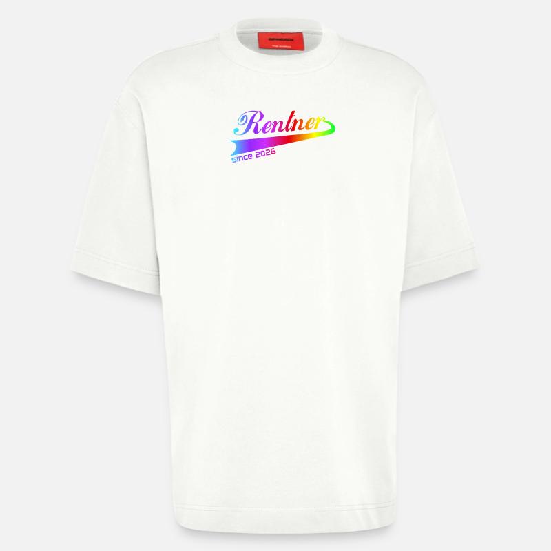 Rentner 2026 Ruhestand Rentner Pullover, Kappe - Heavyweight T-Shirt - made by SPREAD  - OFF WHITE