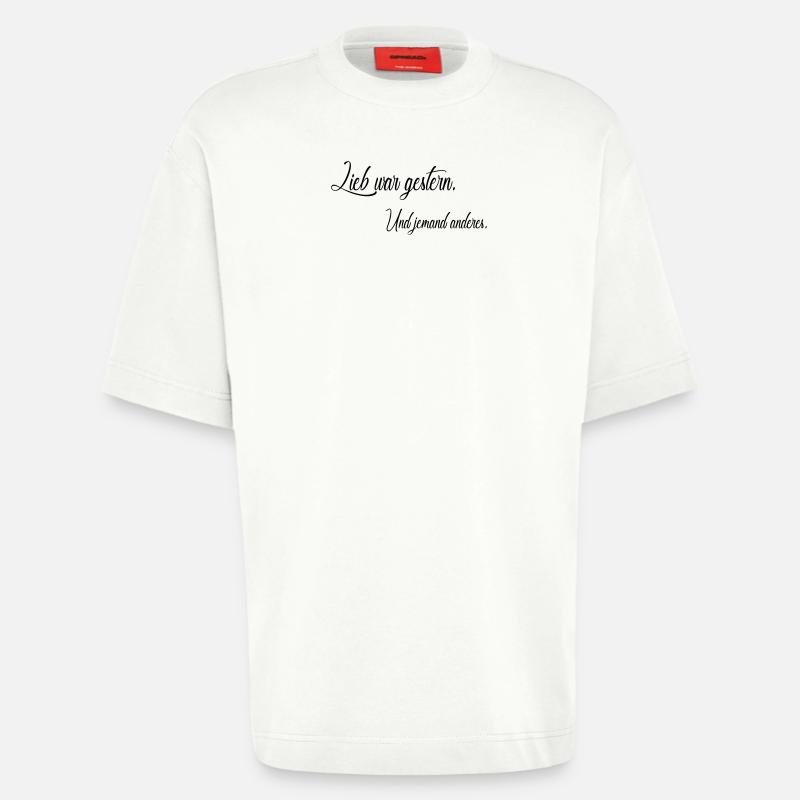 Lieb war gestern - Heavyweight T-Shirt - made by SPREAD  - OFF WHITE