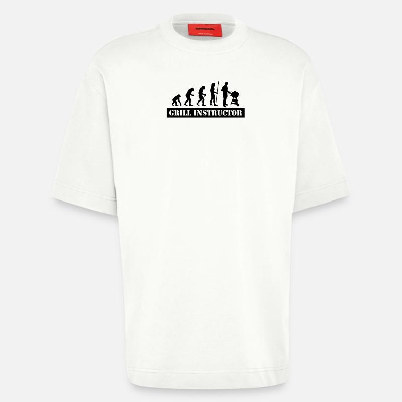 evolution grill instructor - Heavyweight T-Shirt - made by SPREAD  - OFF WHITE