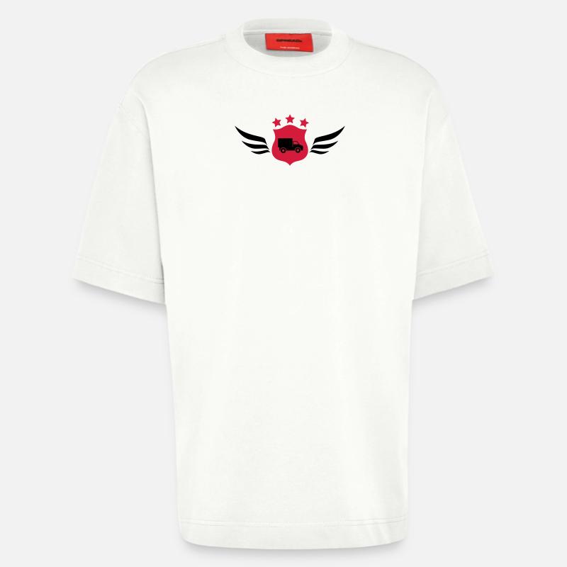 frachtführer / möbelpacker / mover / bewegen - Heavyweight T-Shirt - made by SPREAD  - OFF WHITE