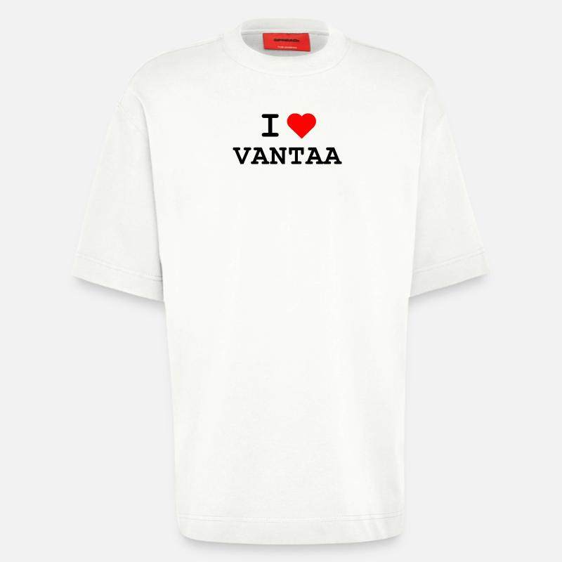 Ich liebe Vantaa - I love Vantaa - Heavyweight T-Shirt - made by SPREAD  - OFF WHITE