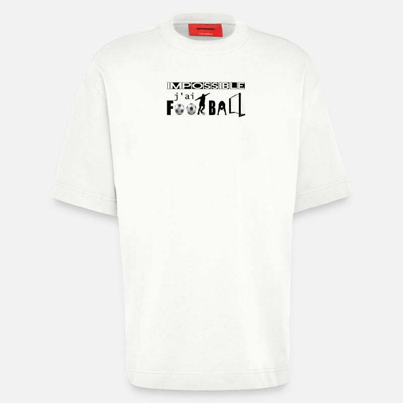 impossible - T-shirt bio épais oversize fabriqué en UE - OFF WHITE