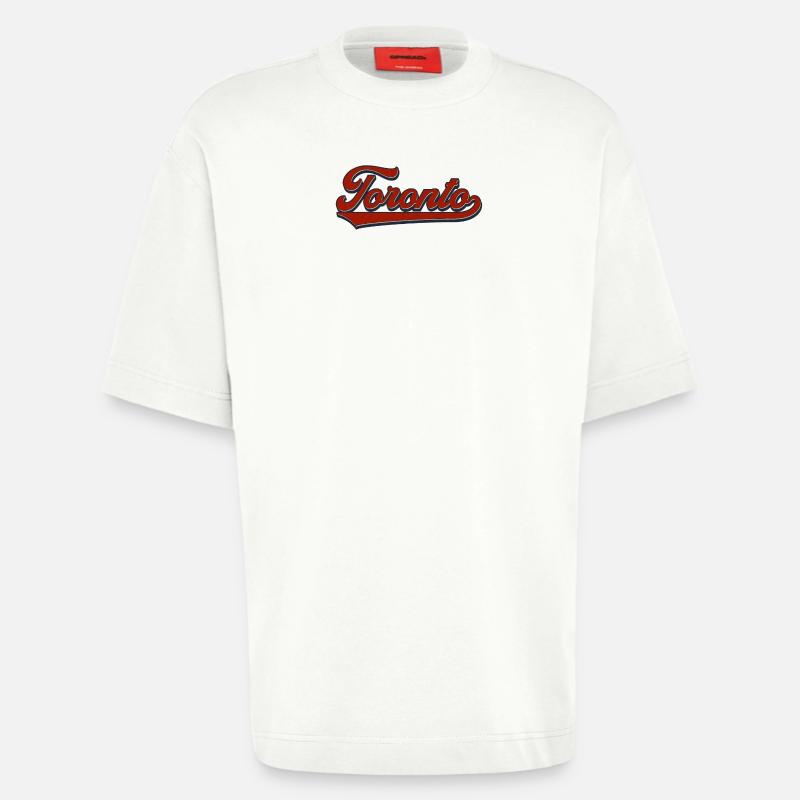 Toronto Retro Script - Heavyweight T-Shirt - made by SPREAD  - OFF WHITE