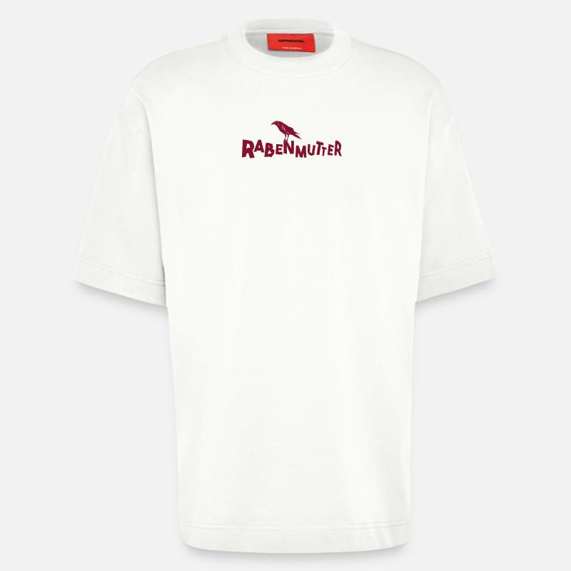 Rabenmutter - Mutter - Mama - Mami - Rabe - Heavyweight T-Shirt - made by SPREAD  - OFF WHITE