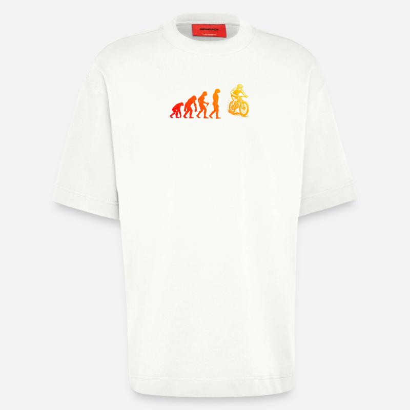 Déclaration directe sur le VTT - T-shirt bio épais oversize fabriqué en UE - OFF WHITE