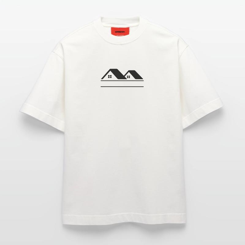 Häuser-Textbanner Heavyweight T-Shirt - made by SPREAD 
