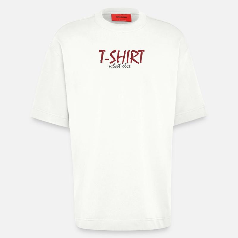 T‑Shirt What Else - Heavyweight T-Shirt - made by SPREAD - OFF WHITE