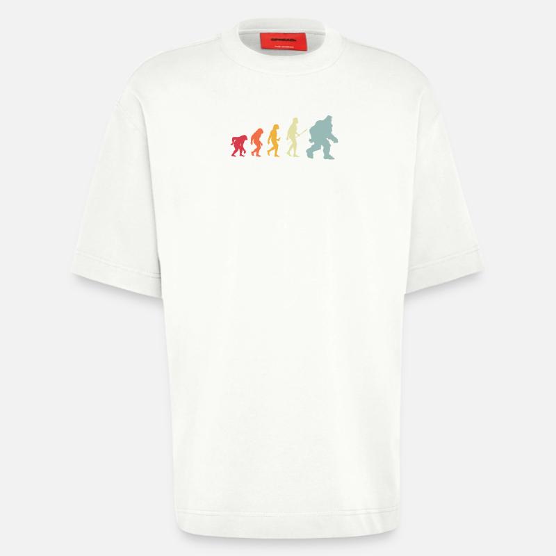 bigfoot_Evolution_4 - Heavyweight T-Shirt - made by SPREAD  - OFF WHITE