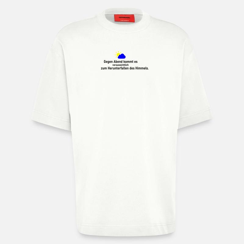 Himmel runter - Heavyweight T-Shirt - made by SPREAD  - OFF WHITE