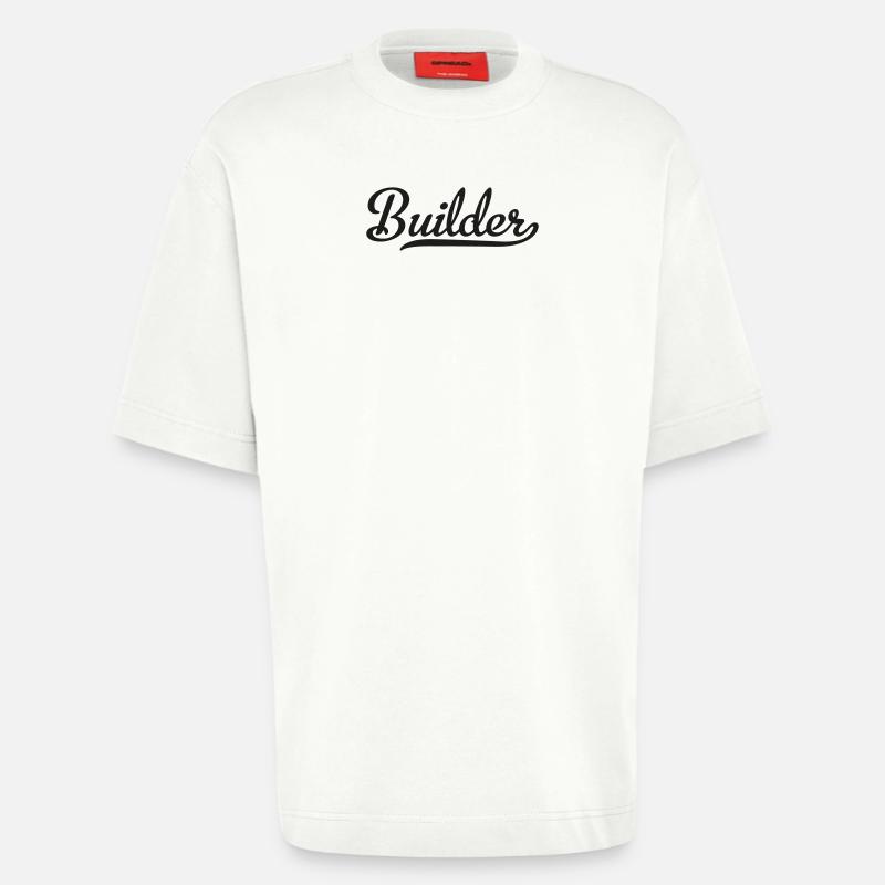 builder - Heavyweight T-Shirt - made by SPREAD - OFF WHITE
