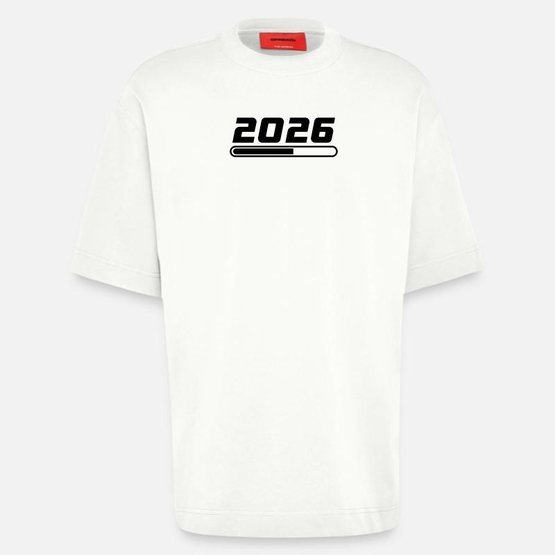 2026 Loading - Heavyweight T-Shirt - made by SPREAD  - OFF WHITE