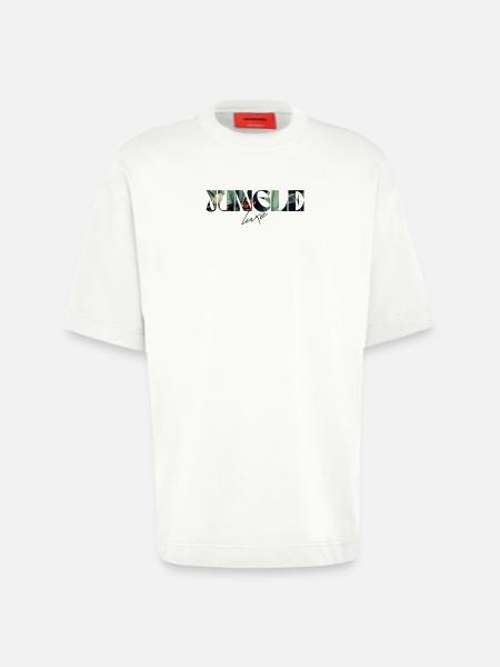 Jungle Luxe Tropical Lettering - Heavyweight T-Shirt - made by SPREAD  - OFF WHITE
