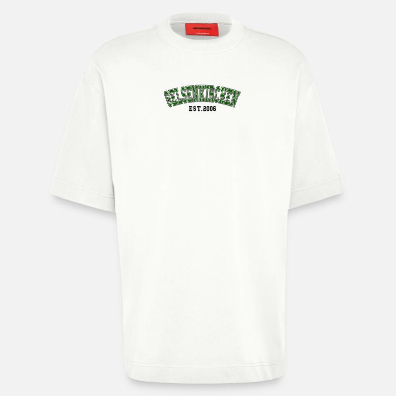 Fondation de Gelsenkirchen en 2006 - T-shirt bio épais oversize fabriqué en UE - OFF WHITE