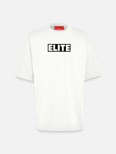 Élite - T-shirt bio épais oversize fabriqué en UE - OFF WHITE