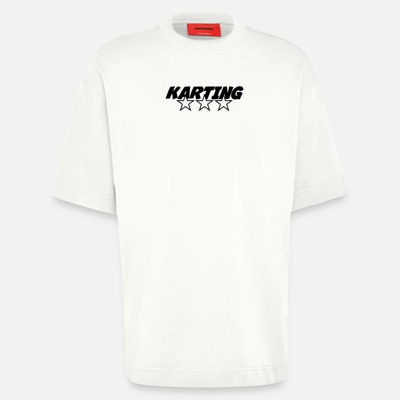 Karting - Heavyweight T-Shirt - made by SPREAD  - OFF WHITE