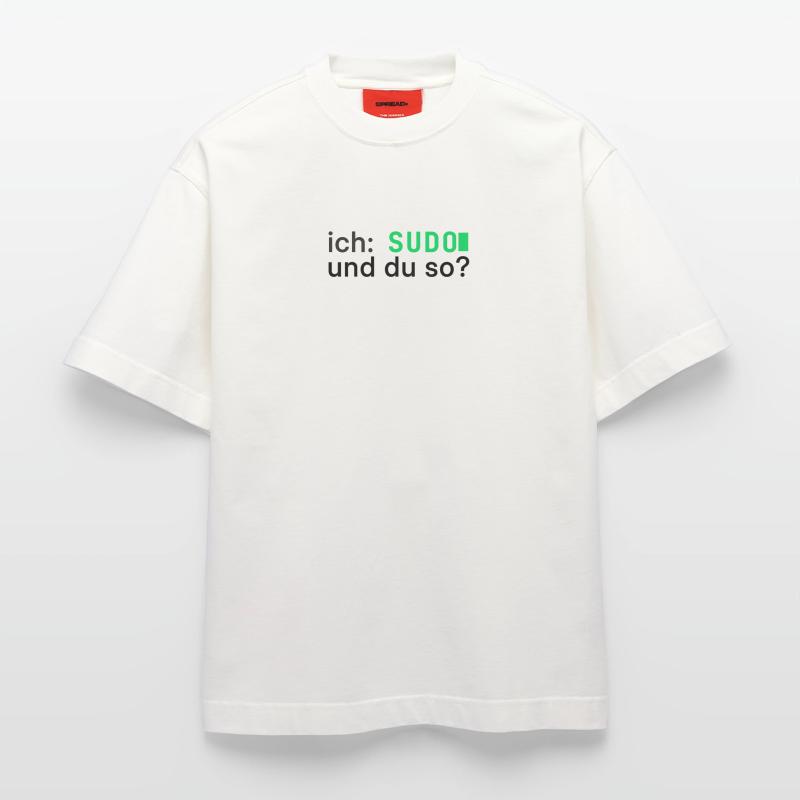 ich: SUDO und du so? Linux Programmierer - dunkel Heavyweight T-Shirt - made by SPREAD 