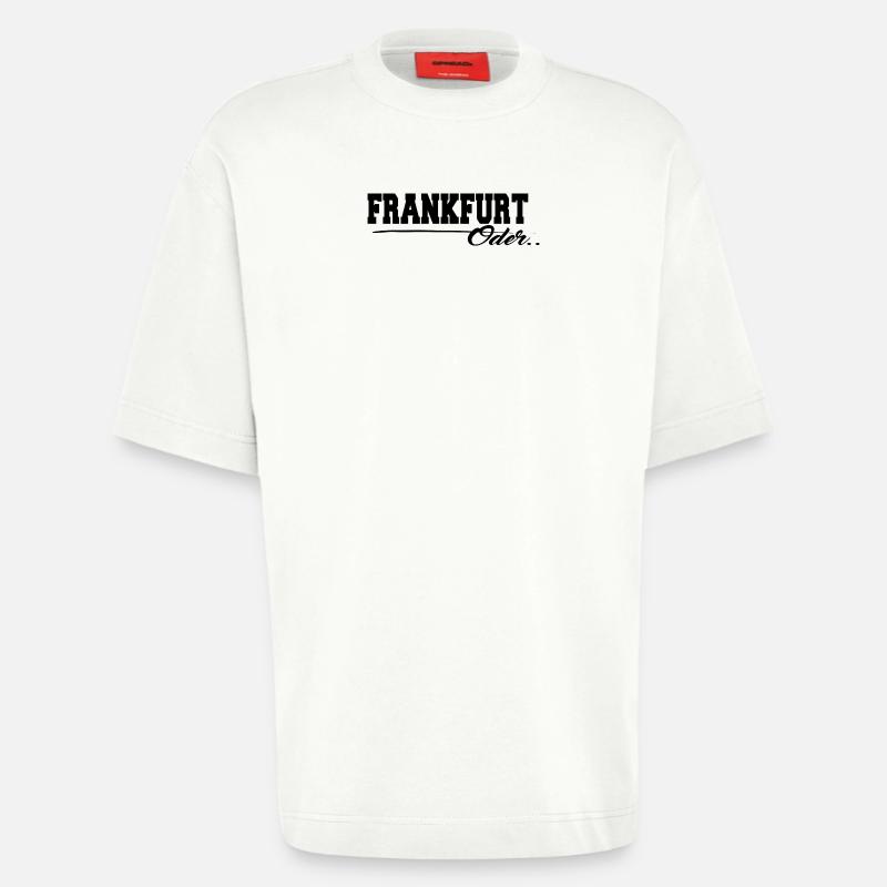 Frankfurt Oder Schriftzug - Heavyweight T-Shirt - made by SPREAD  - OFF WHITE