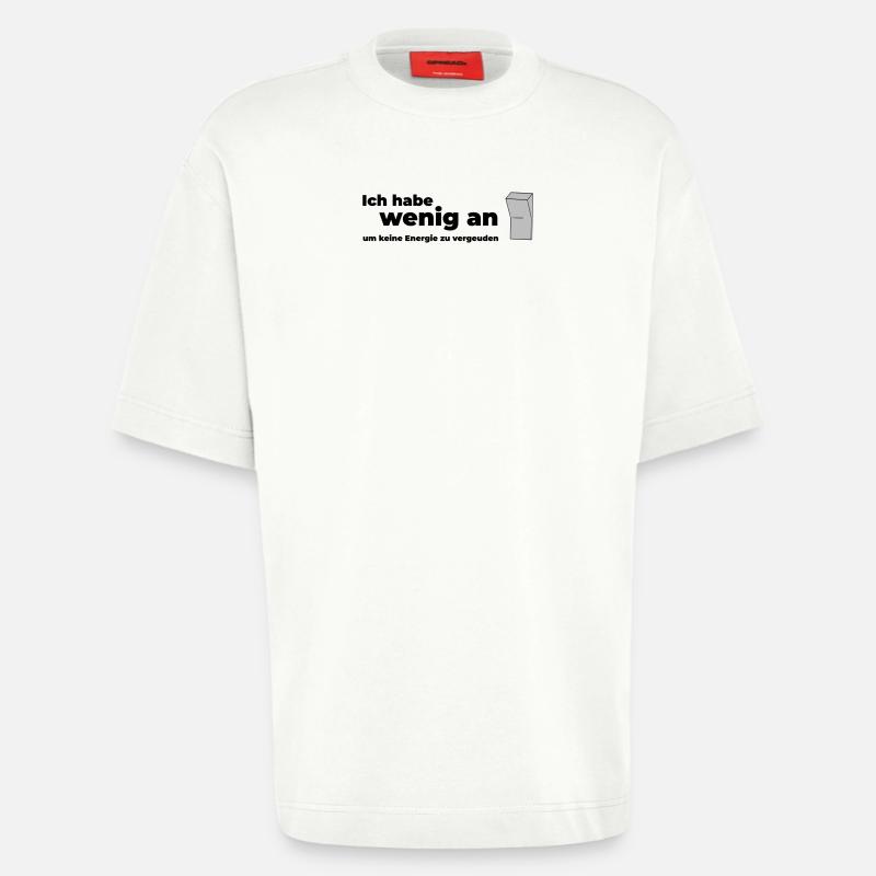 WENIG AN - Heavyweight T-Shirt - made by SPREAD  - OFF WHITE